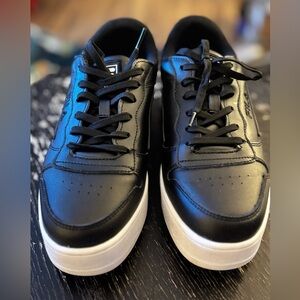 Fila Women's Black Sneakers with White Sole